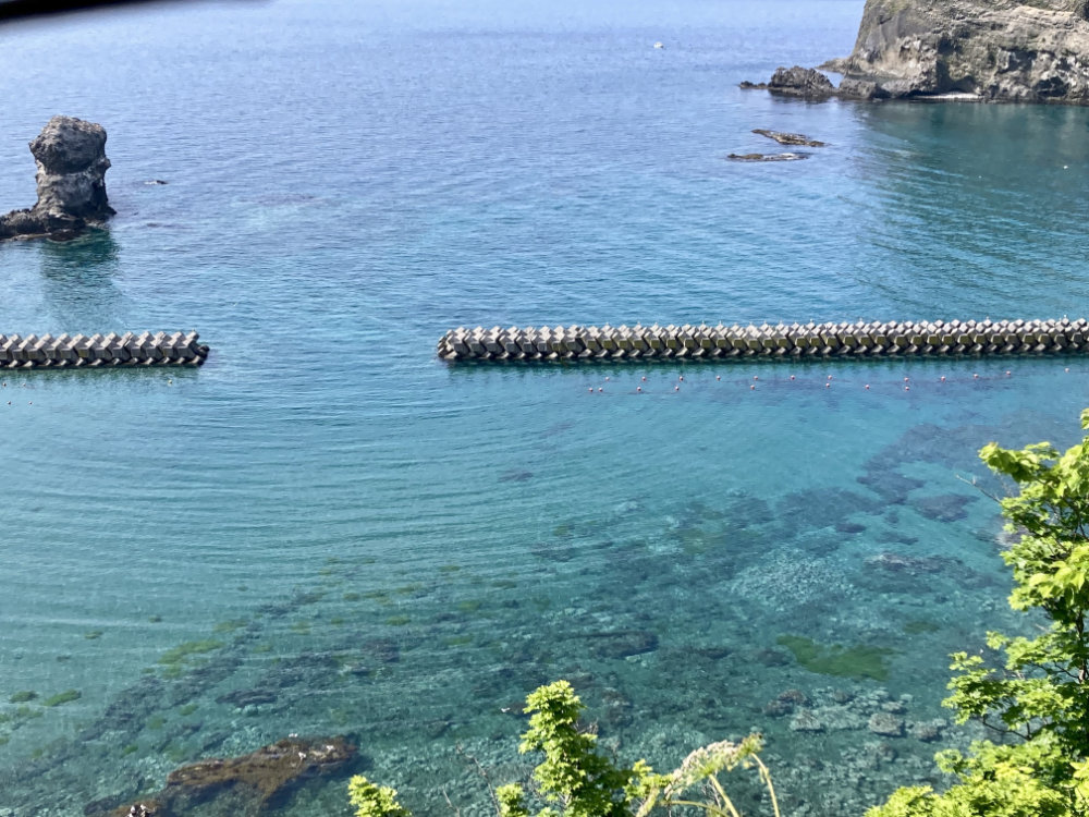 積丹ブルーな海面